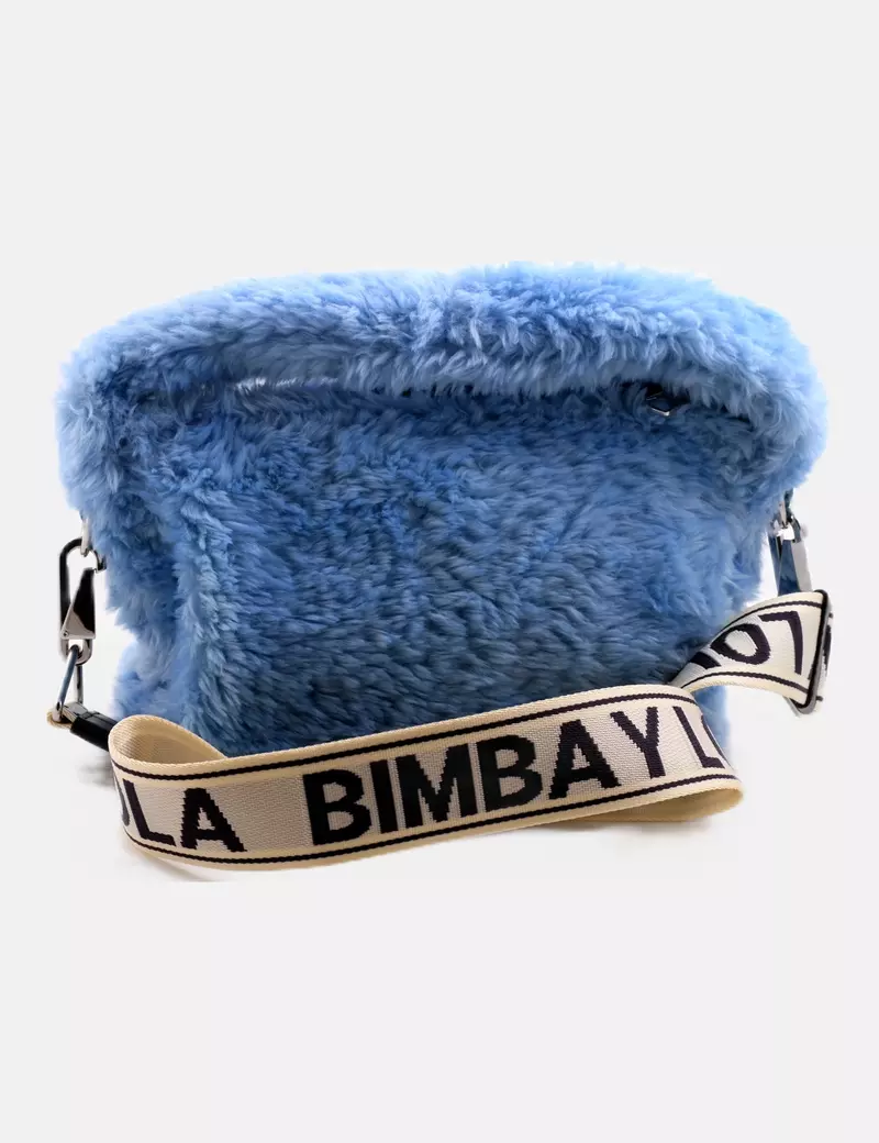 Bimba&Lola Bolso azul cielo texturizado