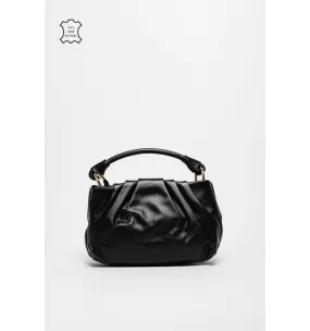 bolso de piel varika - negro