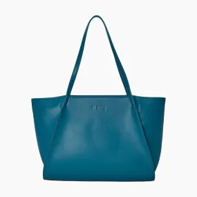 Bolso O bag istanbul con cremallera azul laguna