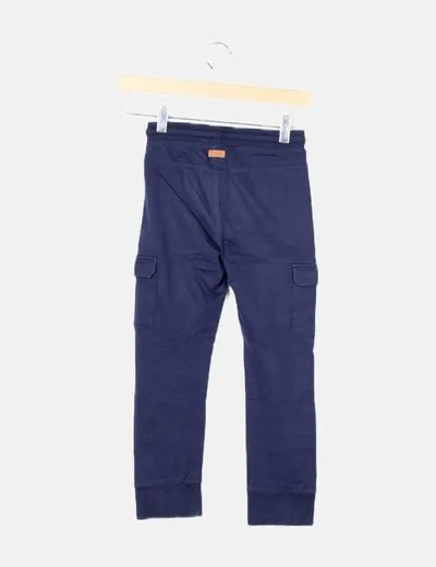 Bóboli Pantalón azul oscuro cargo