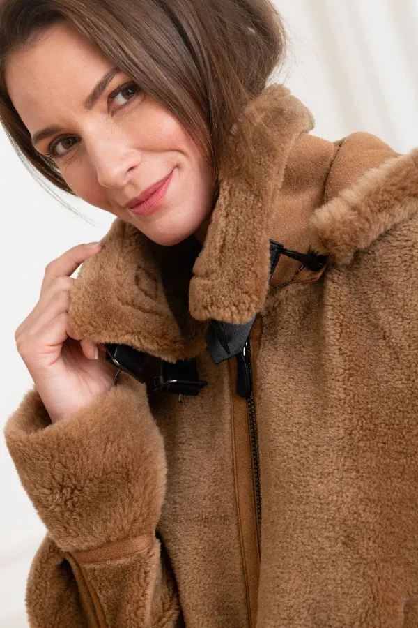 Chaqueta Mujeres Oakwood Tresor Cognac 507 