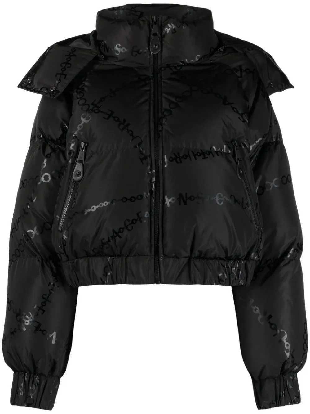 CHAQUETA PUFFER CHAINS NEGRA