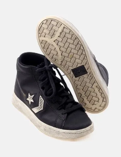 Converse Deportiva polipiel negra