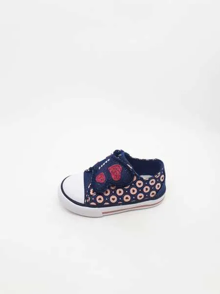 deportiva chicco giaky, denim glitter