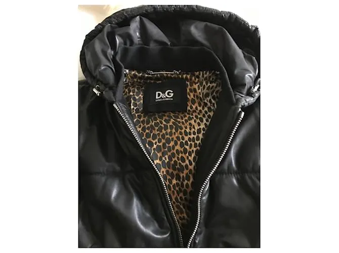 Dolce & Gabbana chaqueta de plumón D&G Negro 