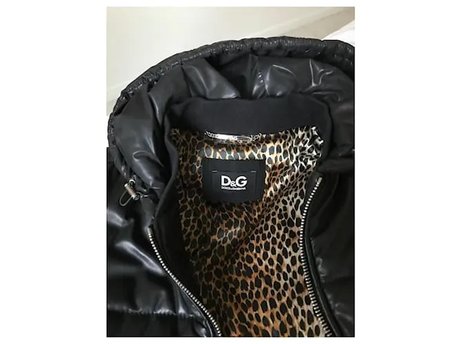 Dolce & Gabbana chaqueta de plumón D&G Negro 