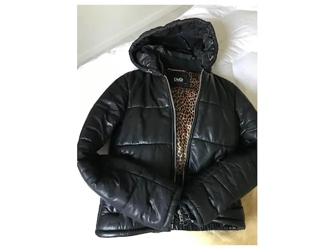 Dolce & Gabbana chaqueta de plumón D&G Negro 