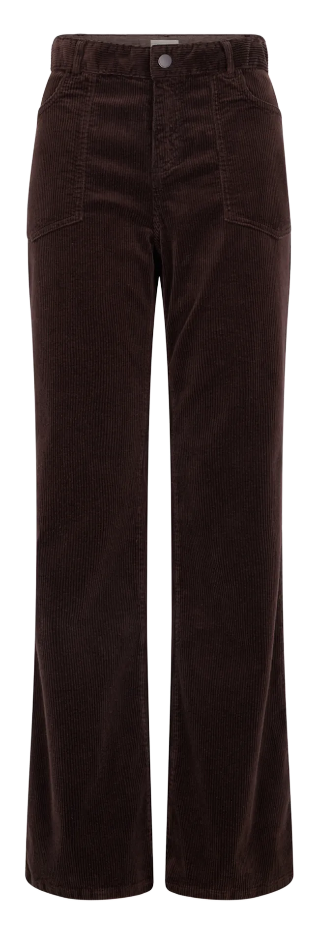 GERARD DAREL NAZIA - Pantalón de algodón mezclado recto en marron