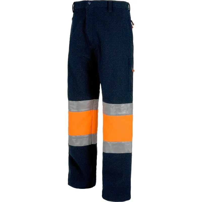 Pantalón Workshell combinado con alta visibilidad y bolsillos internos WORKTEAM S9820