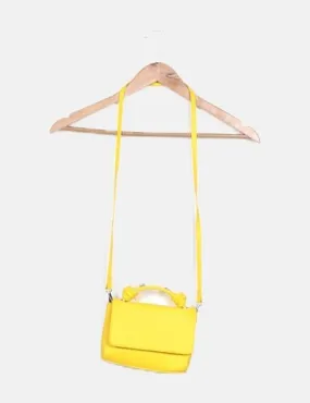 Pull&Bear Bolso amarillo nudos