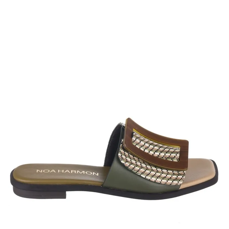 Sandalias Planas Noa Harmon 9375 Mujer Kaki