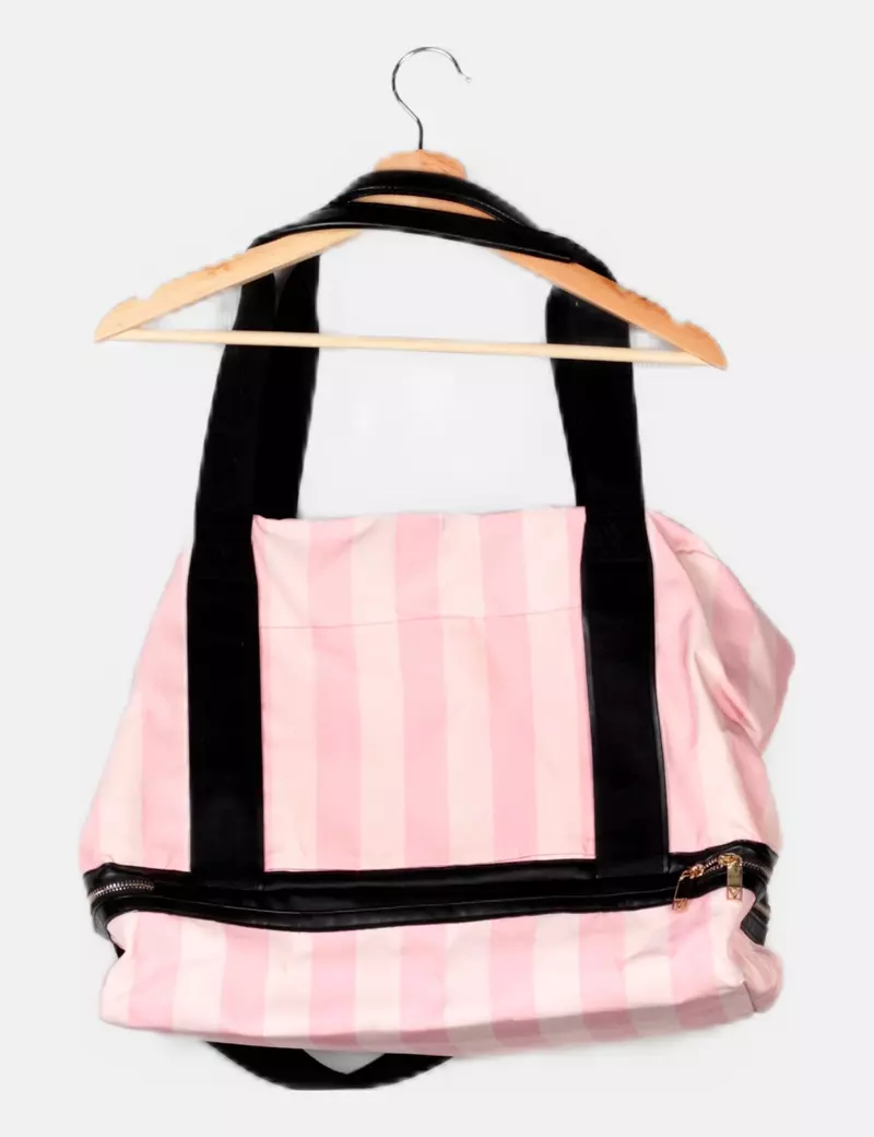 Victoria's Secret Bolso equipaje rosa rayas