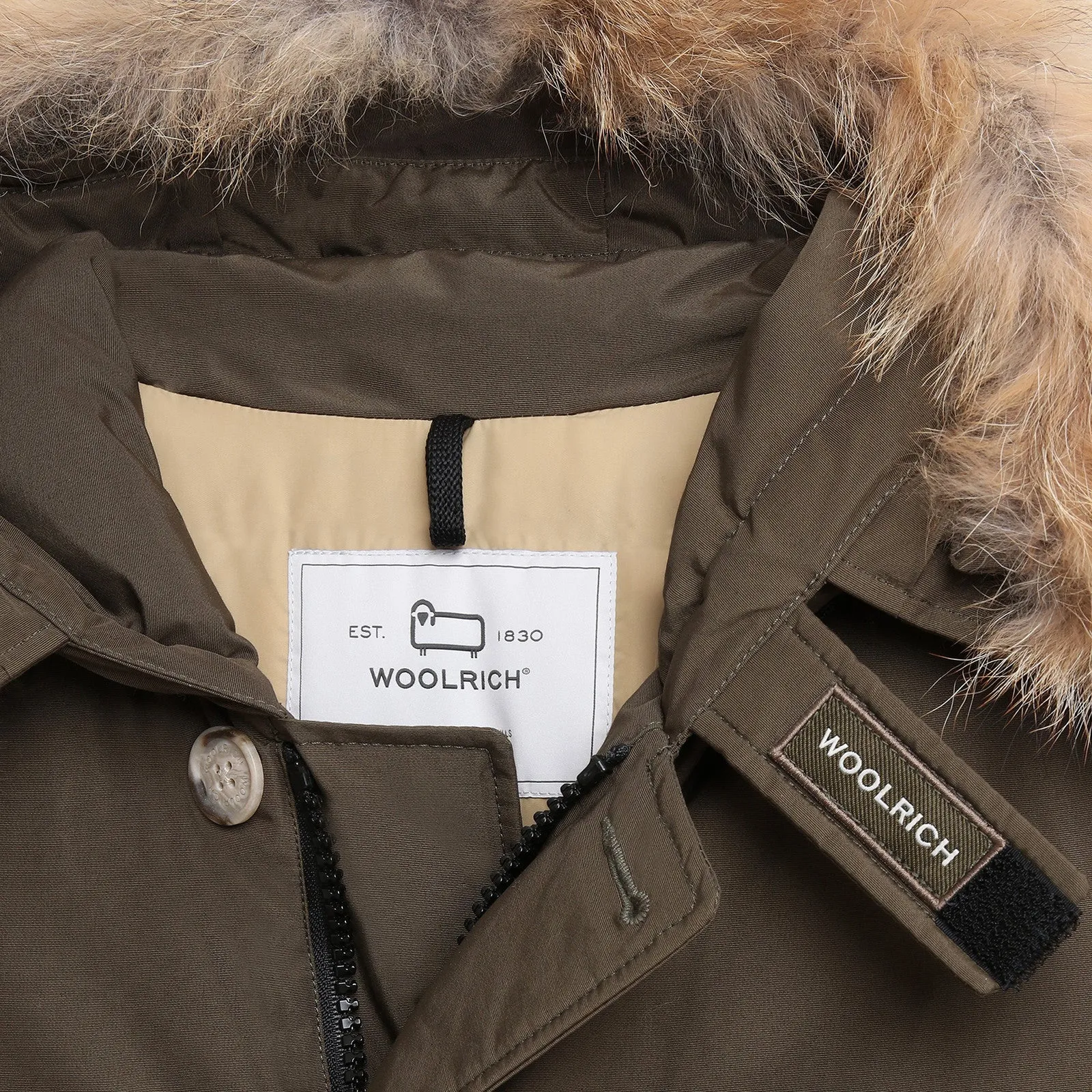 Woolrich Arctic Detachable Fur Parka Men's Dark Green