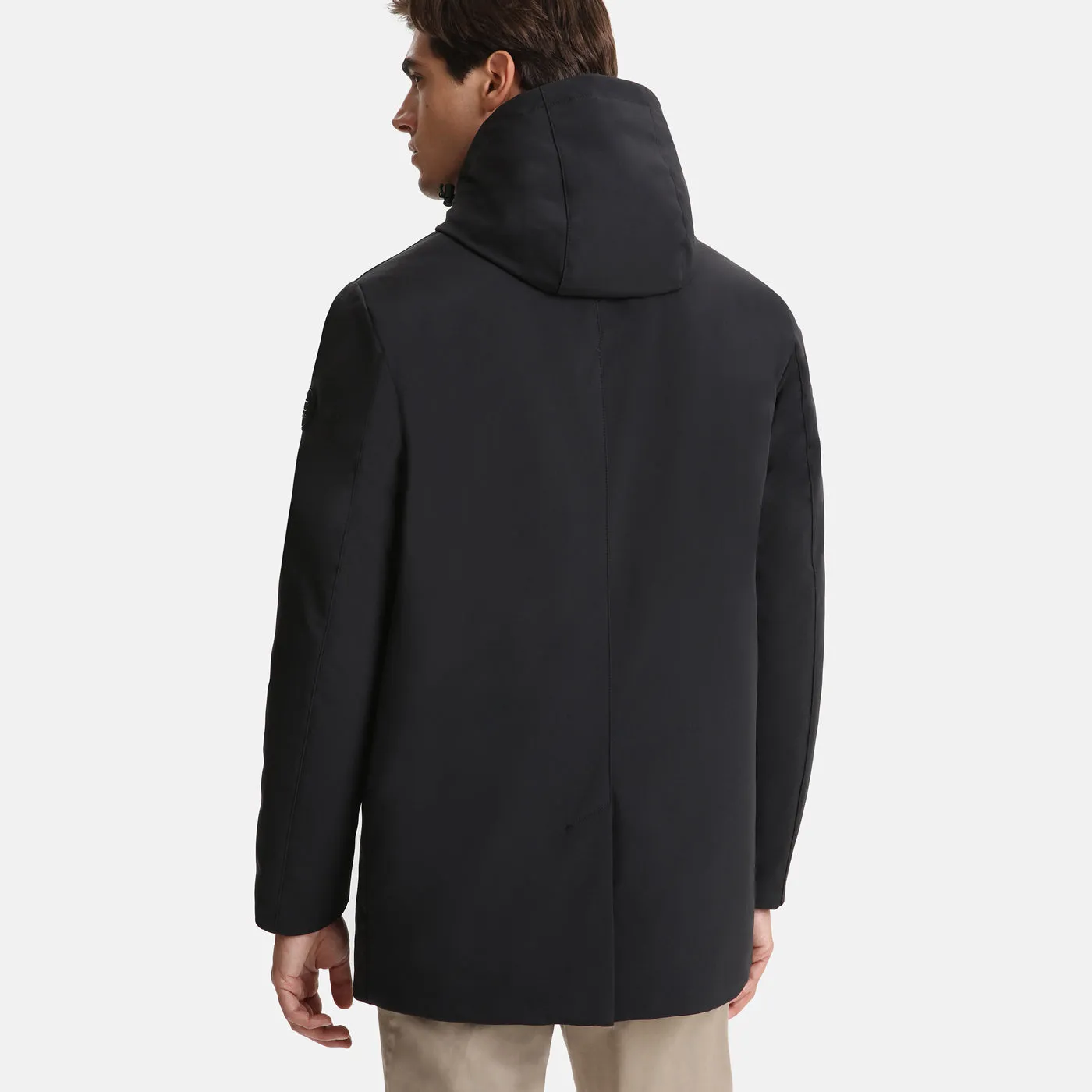 Woolrich Barrow Mac Soft Shell Coat Black