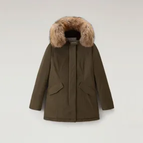 Woolrich Luxury Arctic Raccoon Parka Women's Dark Green