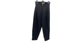 YVES SAINT LAURENT Pantalón T.fr 36 Algodón Negro 