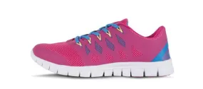 Zapatilla deportiva de rejilla Suela EVA blanco / Rosa Fucsia