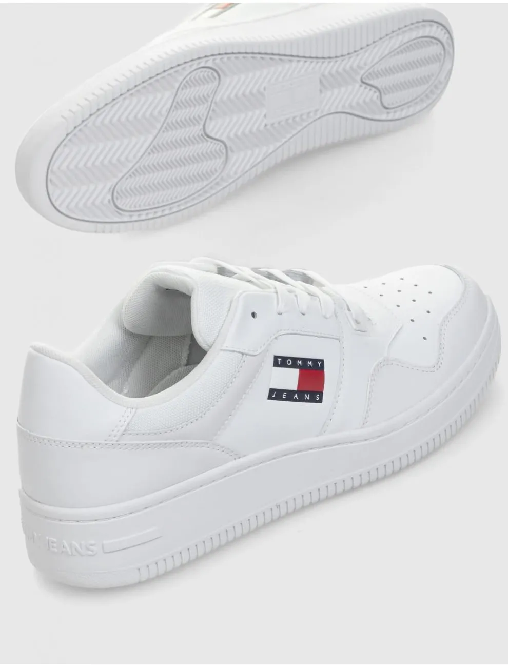 Zapatilla Tommy Hilfiger Retro Basket Ess Blanco