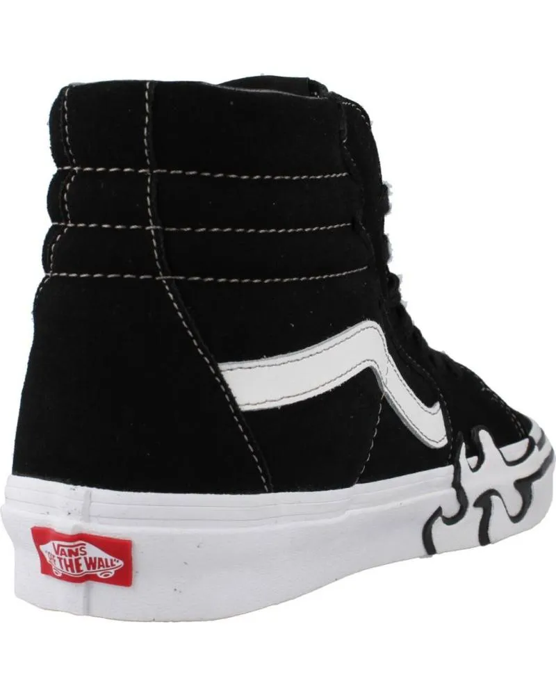 Zapatillas deporte VANS OFF THE WALL  de Hombre ZAPATILLAS HOMBRE VANS MODELO SK8-HI FLAME COLOR NEGRO BLCKW  BLCKWHT