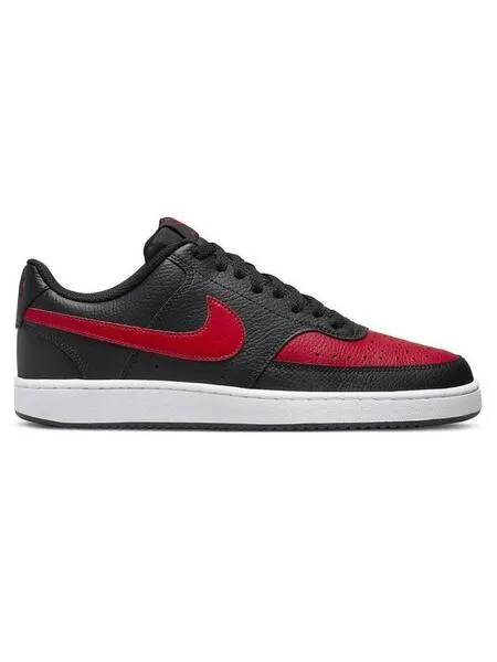 Zapatillas Nike Court Vision Negro Rojo Hombre