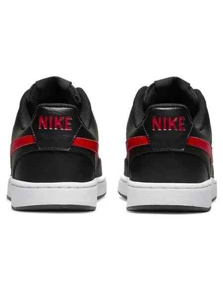 Zapatillas Nike Court Vision Negro Rojo Hombre