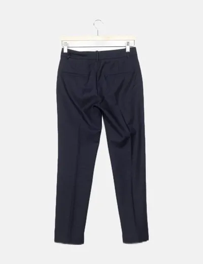 Zara Pantalón chino azul marino